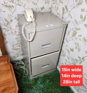 c42- letter size file cabinet - Image 1