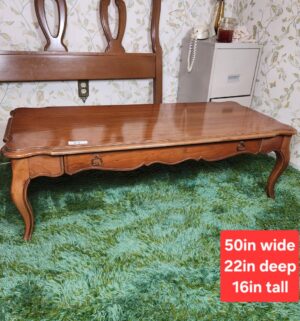 c43- mid century bassett coffee table w/ drawer. Excellent condition - Image 1