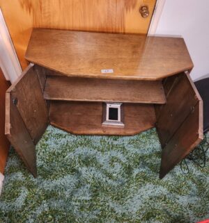 c47- mid century wooden cabinet - Image 2
