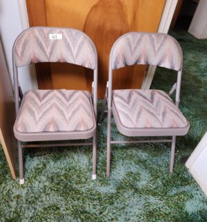 c61- samsonite folding chairs - Image 1