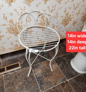 c69- vintage vanity stool - Image 1