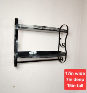 c72- vintage metal shelf - Image 1