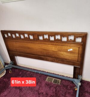 c85- Mid Century Queen/Full headboard only. No frame - Image 1