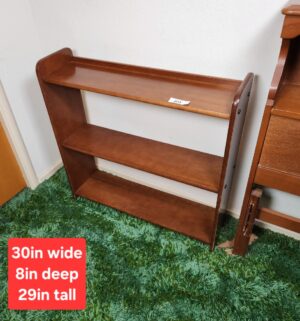 c89- antique wooden shelf - Image 1