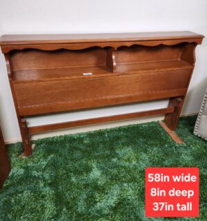 c90- mid century console headboard for full bed - Image 1