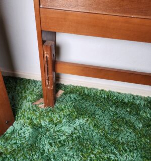 c90- mid century console headboard for full bed - Image 3
