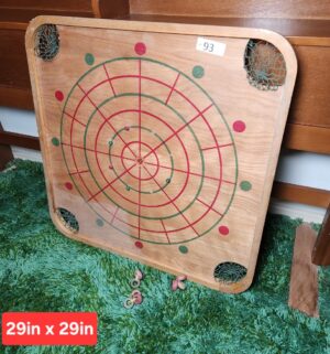 c93- vintage carrom board. No sticks - Image 1