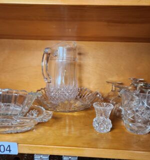 c104- glassware, crystal in cabinet - Image 5