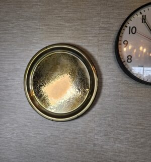 c107- clock, brass plate, wall art - Image 2