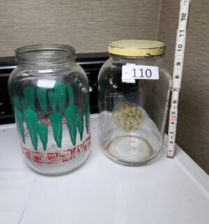 c110- vintage glass jars - Image 1