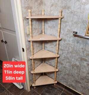 c112- vintage corner shelf unit - Image 1