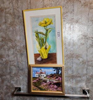 c113- original watercolor signed toni, print - Image 1