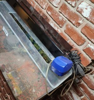 c117- large fish tank, recently drained, includes accessories, plastic tank - Image 3