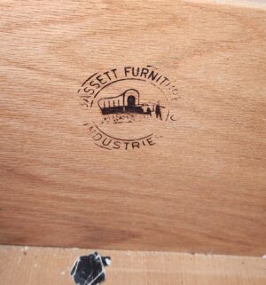 c123- Mid century bassett french style end tables. Very good condition - Image 4