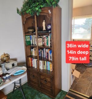 c126- vintage bookcase - Image 1