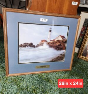 c129- lighthouse print by tom narwid - Image 1