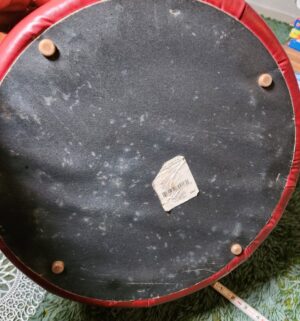 c136- red stool ottoman - Image 3