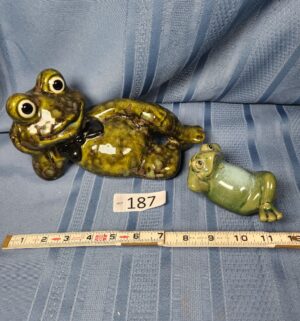 c187- ceramic frogs - Image 1