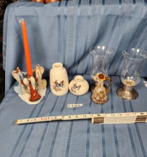 c193- vases, candle stands - Image 1