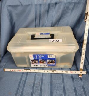 c202- hobby box w/ sewing supplies - Image 1