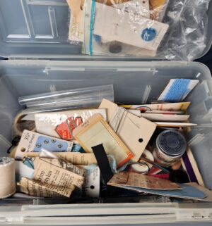c202- hobby box w/ sewing supplies - Image 3