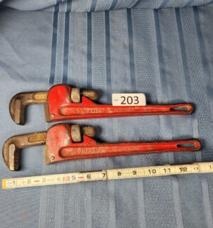 c203- 2 pipe wrenches - Image 1