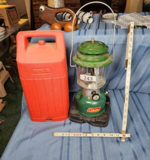 c243- vintage coleman lantern w/ case - Image 1