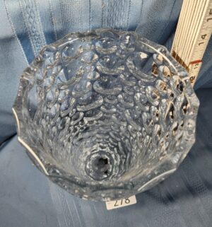 c278- Bohemian Czech crystal bubble vase - Image 2