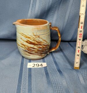 c294- rustic studio art pottery pitcher - Image 1