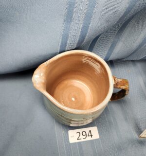 c294- rustic studio art pottery pitcher - Image 2