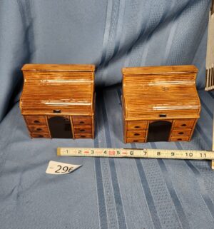 c296- roll top desk bookends fresno chapter society of california accountants - Image 1
