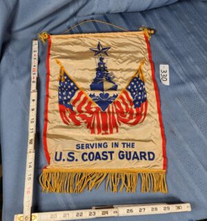 c330- U.S. Coast Guard service banner, possibly from the World War II era - Image 1