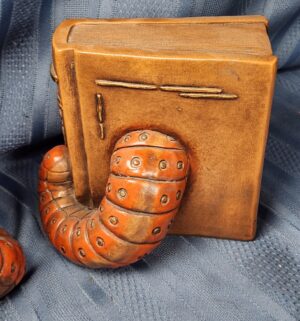 c332- damaged bookworm bookends - Image 4