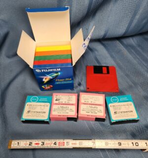 c339- floppy dishs, typewriter ribbon - Image 1