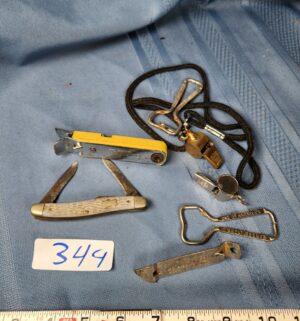c344- whistles, bottle openers, knife - Image 1