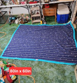 c354- mid century hand stitched quilt - Image 1