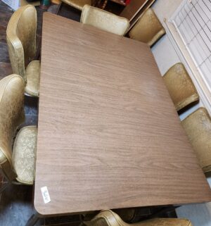 c364- mid-century modern Formica and chrome dinette set. Remarkable condition! - Image 2
