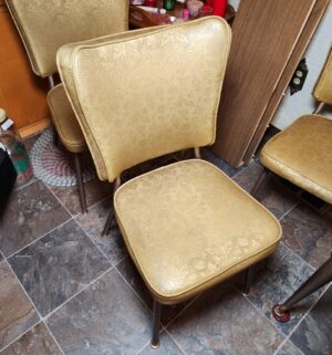 c364- mid-century modern Formica and chrome dinette set. Remarkable condition! - Image 7