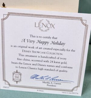 d45- A Very Happy Lenox Disney Showcase Ornament - Image 3