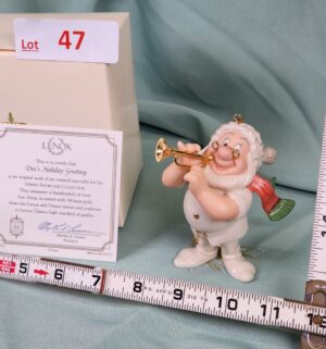 d47- Doc Holiday Greeting Lenox Disney Showcase Ornament - Image 1