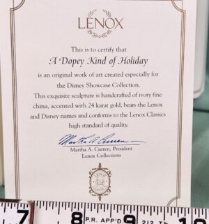 d49- Dopey Lenox Disney Showcase Ornament - Image 3