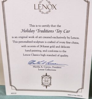 d56- Toy Car Lenox holiday tradtions - Image 3