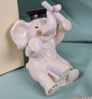 d62- Lenox Best of the Class Graduation Elephant sculpture - Image 2