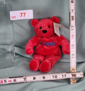 d77- Salvinos Bammers Mark McGwire collectible plush bear - Image 1