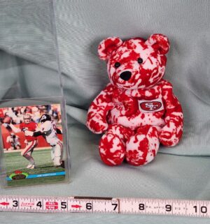 d86- Joe Montana with card Salvinos Bamm Beanos - Image 1