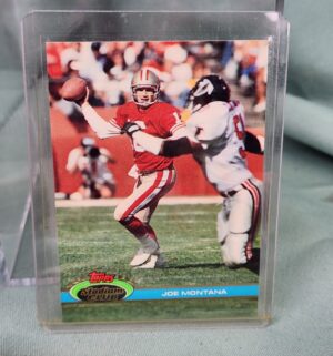 d86- Joe Montana with card Salvinos Bamm Beanos - Image 4