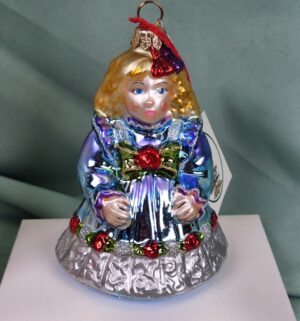 d96- Spode Christmas Tree Collection Sophie doll glass ornament - Image 2