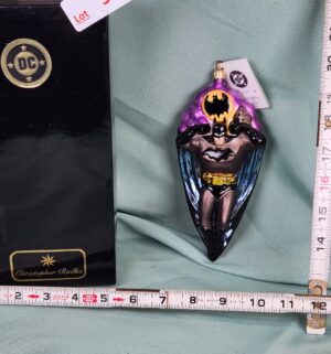d97- Christopher Radko Limited Edition Batman glass ornament - Image 1