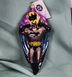 d97- Christopher Radko Limited Edition Batman glass ornament - Image 2