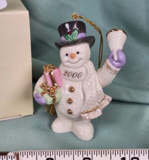 d103- Lenox Snowman Ringing in the Millennium - Image 2